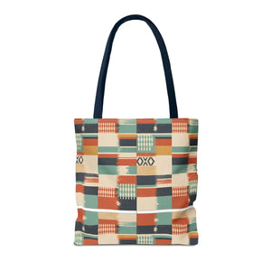 Aztec Patchwork Tote Bag – Boho Geometric All-Over Print Tote