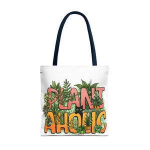 Plantaholic Tote Bag — Cute 'Plant Aholic' Eco Shopper for Plant Lovers