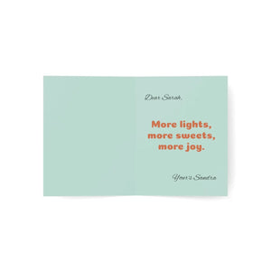 Personalized, Diwali Greeting Cards — 'Happy Diwali: Lights and Joy' Festive Card Pack (1/10/30/50 pcs)