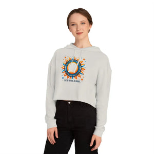 Out of office in orbit celestial sun cropped hoodie - sweatshirts