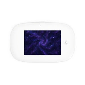 Uv phone sanitizer & wireless charging pad – purple galaxy design - chargers