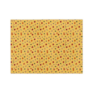 Autumn Plaid Throw Blanket — Cozy Yellow Fall Leaves Microfiber Blanket