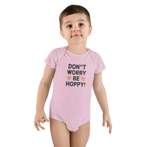Don't worry, Be Hoppy, Baby Short Sleeve Onesie®