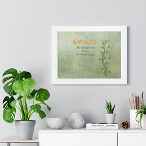 Namaste, Framed Horizontal Poster
