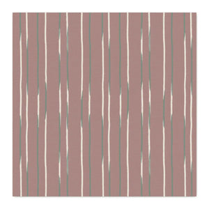 Close view of the dusty rose brushstroke stripes on DipaliZ combed cotton yardage