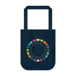 DipaliZ Canvas Tote Bag Paper Clips Pattern Stylish Daily Carry