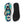 Geometric teal and navy flip flops - slippers
