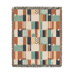 DipaliZ patchwork blanket, an original southwestern artwork printed to order