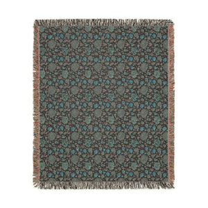Floral Vintage Woven Blanket