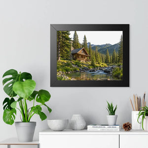 Dipaliz stream flowing framed poster museum paper - prints