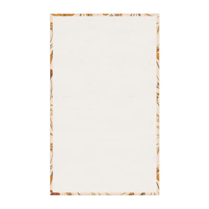 Dusty cream and gold wildflower palette on a DipaliZ farmhouse tea towel