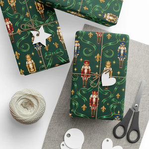 Luxury christmas wrapping paper – emerald green holiday gift wrap