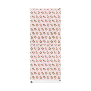 Vintage pink floral wrapping paper