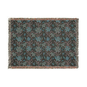 Boho Floral Woven Blanket – Cozy Southwestern Throw for Living Room & Bedspread