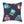Cute Neon Raccoon Pattern Square Pillow — Colorful Cartoon Accent Cushion
