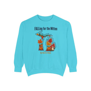 Falling for the mitten up north vibes autumn sweatshirt - sweatshirts