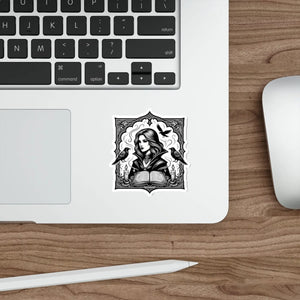 Ragged silhouette left by cutting the DipaliZ witch artwork to its outline