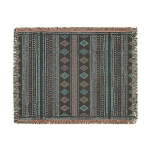 Hand-drawn southwestern weave pattern on a DipaliZ woven throw