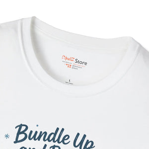 Bundle Up and Brave the Cold T-Shirt — Winter Mountain Pine Graphic Tee