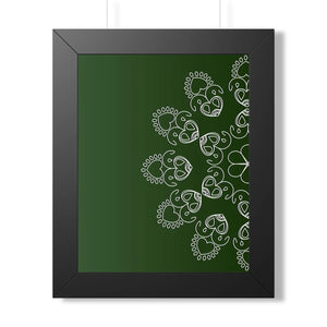 Mandal design framed vertical poster - posters prints & visual artwork