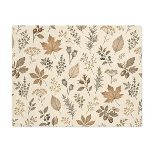 Botanical fall leaves placemat - placemats