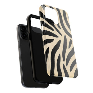 Zebra Print Tough Phone Case