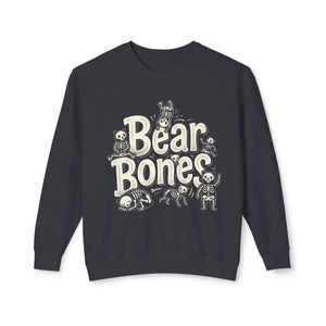 Bear Bone Crewneck Sweatshirt — Subtle Watercolor Wildlife Graphic