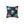 Cute Neon Raccoon Pattern Square Pillow — Colorful Cartoon Accent Cushion