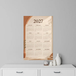DipaliZ minimal 2027 wall calendar decal, offered from 12 by 18 inches