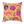 Floral Pansy Face Decorative Pillow — Cheerful Yellow Botanical Throw Pillow