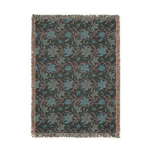 Boho Floral Woven Blanket – Cozy Southwestern Throw for Living Room & Bedspread
