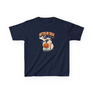 Kids halloween “mitten or treat” pumpkin michigan t-shirt - t-shirts