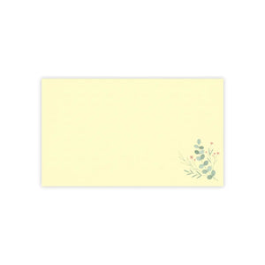 Eucalyptus sprig corner post-it note pads | floral sticky notes - notebooks & notepads