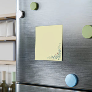 Eucalyptus sprig corner post-it note pads | floral sticky notes - notebooks & notepads