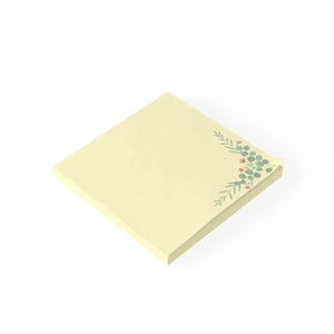 Eucalyptus sprig corner post-it note pads | floral sticky notes - notebooks & notepads
