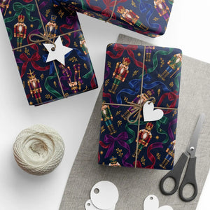 Festive holiday pattern wrapping paper