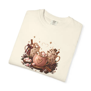 Hot cocoa bears garment-dyed t-shirt - t-shirts