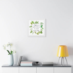 Happiness quotes framed vertical poster - posters