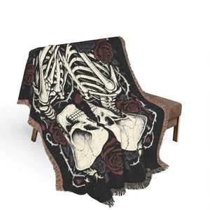 Sample personalised date line woven into the DipaliZ skull blanket