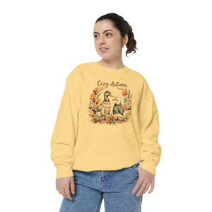 DipaliZ Cozy Autumn goose crewneck sweatshirt