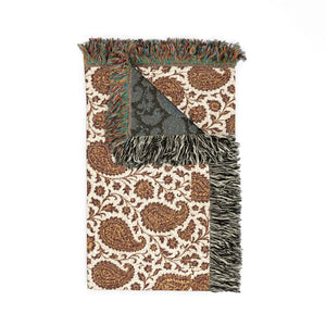 Made-to-order jacquard throw carrying original DipaliZ artwork