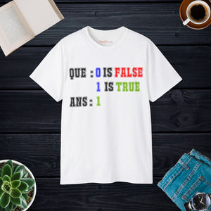 Programming true false, Unisex Ultra Cotton Tee