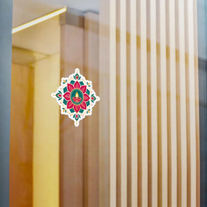 Diya mandala kiss-cut vinyl decal - home decor decals