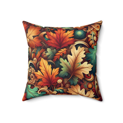 Autumn leaves, Spun Polyester Square Pillow