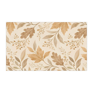 DipaliZ muted botanical tea towel suited to a kitchen without fall decor