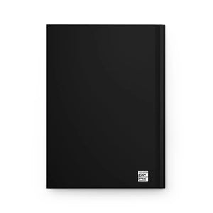 Skull & Books Hardcover Journal — Lined Matte Notebook for Writers, Gothic Study & Halloween Gift