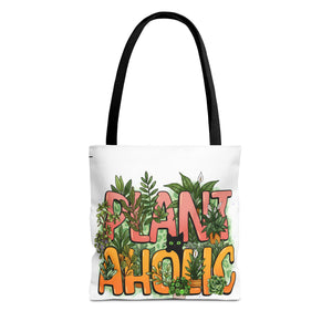 Plantaholic Tote Bag — Cute 'Plant Aholic' Eco Shopper for Plant Lovers