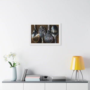 Coffee spoons, Framed Horizontal Poster