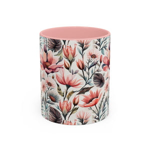 Flowers and birds, Accent Coffee Mug, 11oz
