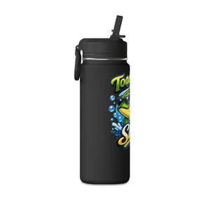 DipaliZ 20 fl oz straw bottle showing bold fish artwork and pun lettering